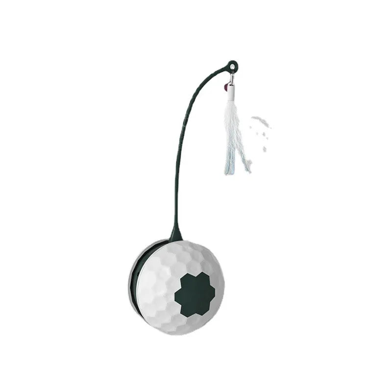 Interactive Cat Toy With Feather - Electronic Toy Ball For Cats