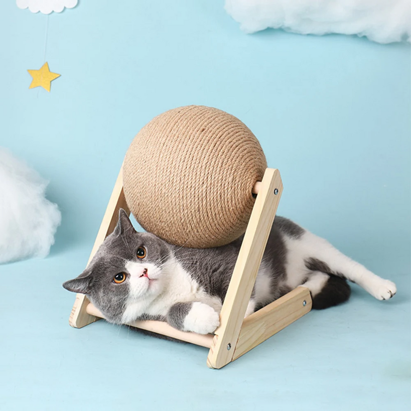 Cat Scratching Ball Made From Sisal