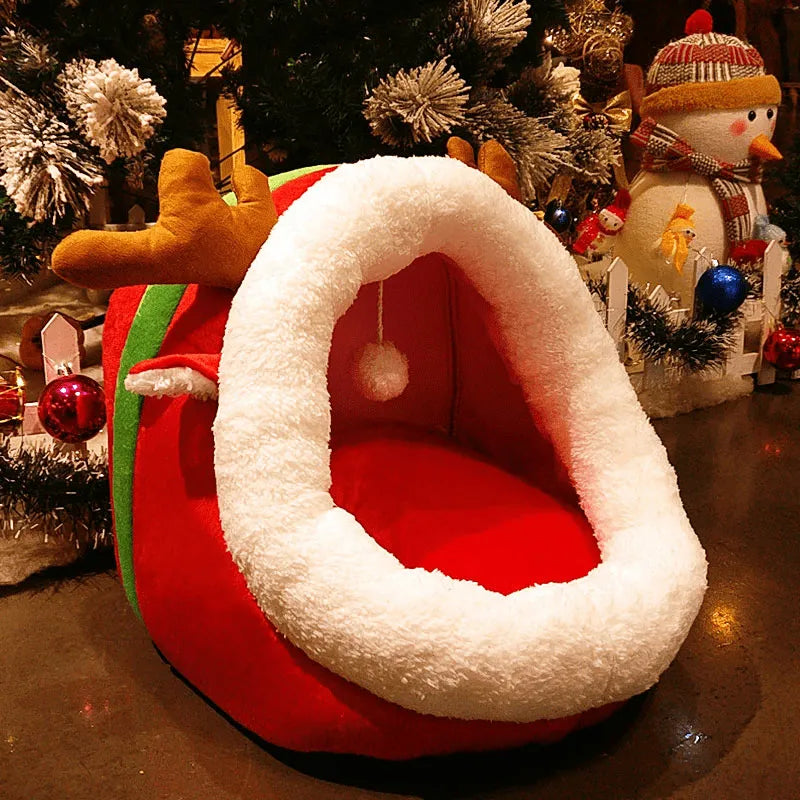 Cat Cave In Kitten Design - Soft And Cosy Sleeping Cave For Cats