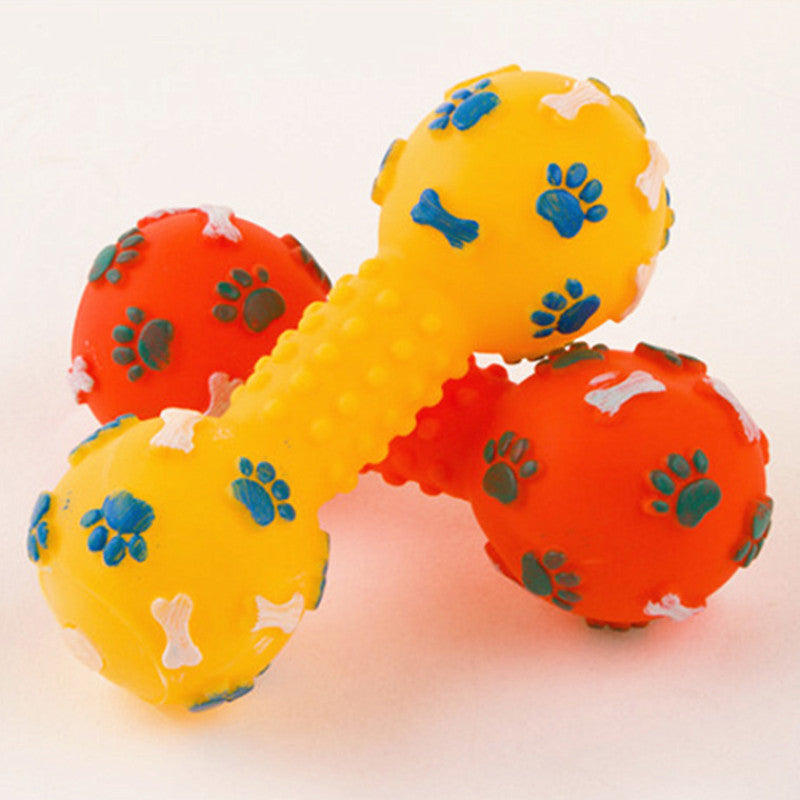 Dog Toys For Chewing – Colorful Chew Toys In The Shape Of Dumbbells
