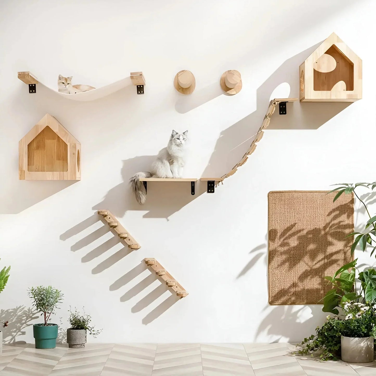 Customisable Cat Wall Scratching Post