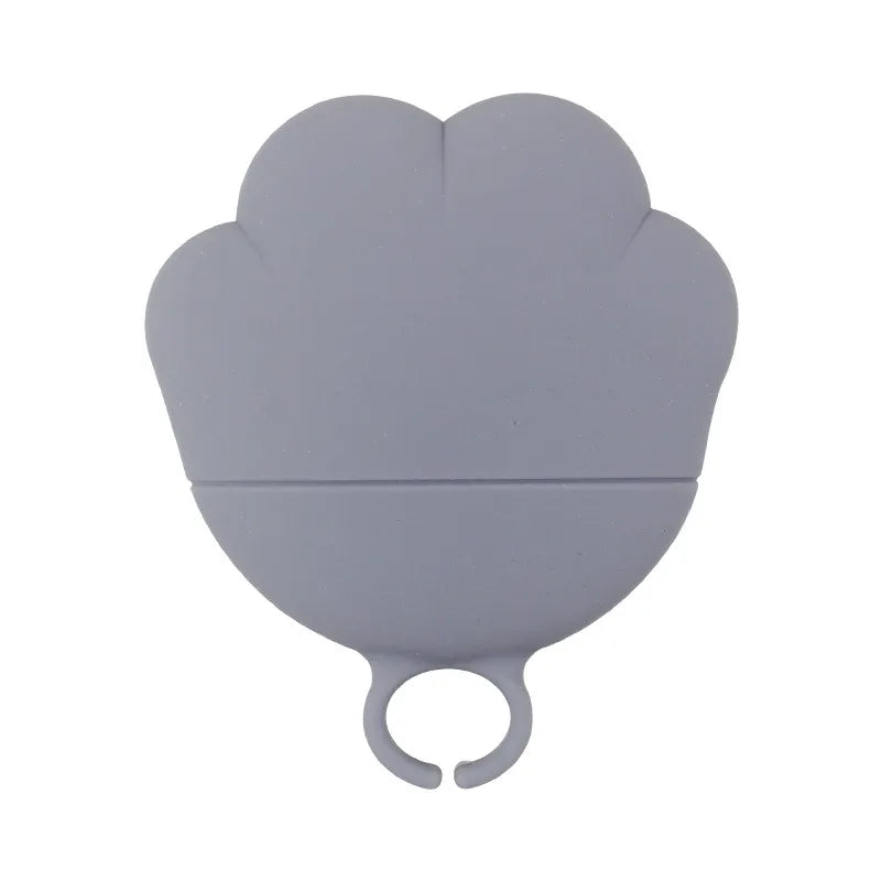 Silicone Food Dispenser For Pets - Flexible Can Opener And Spoon In Paw Shape