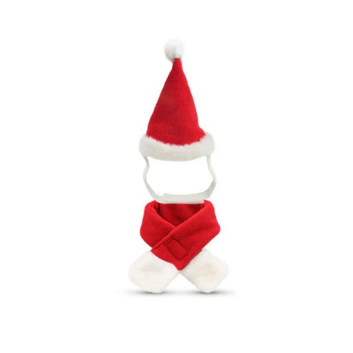 Christmas Hat with Scarf for Pets