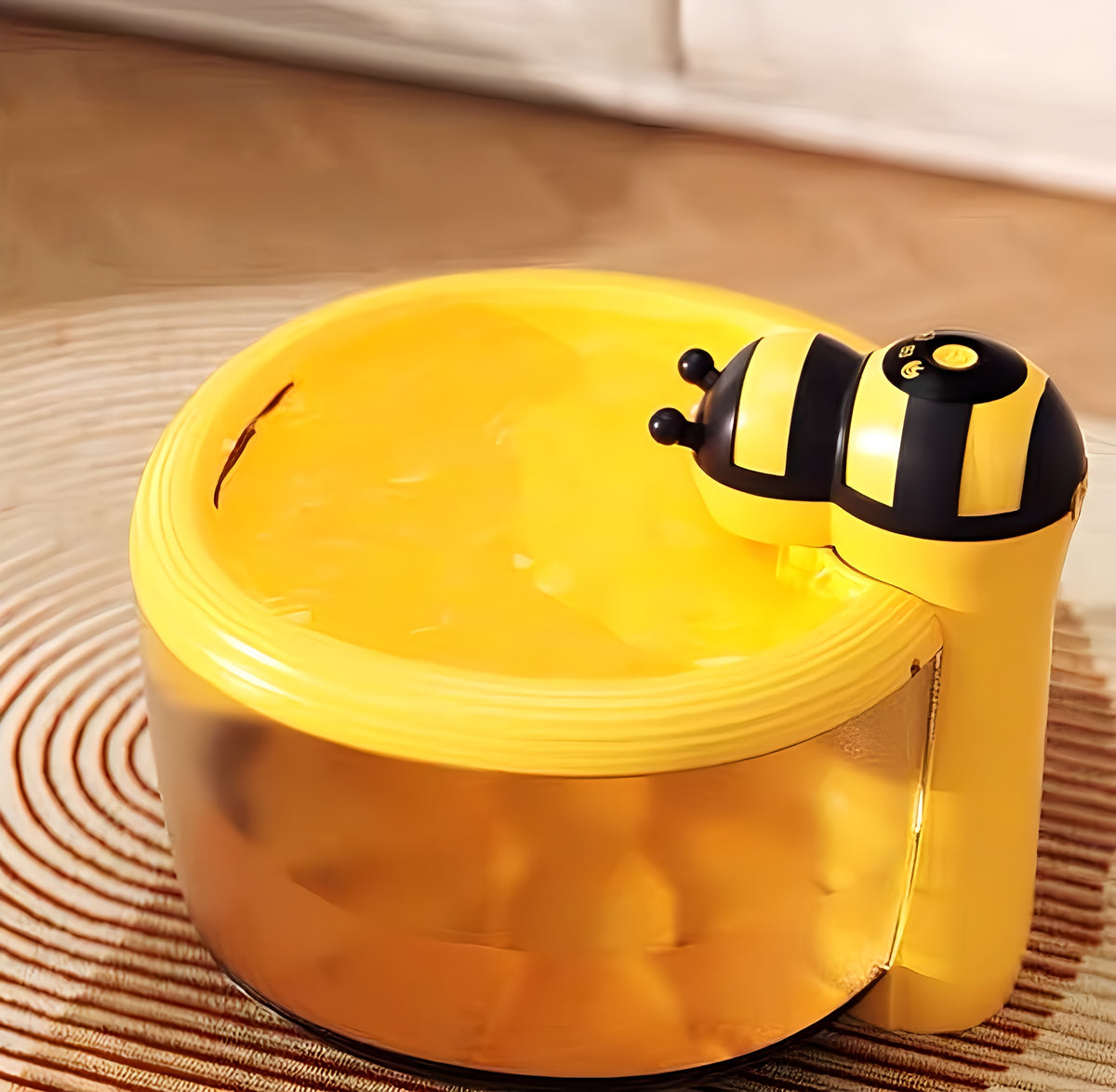 Automatic Water Fountain For Pets In A Bee Design