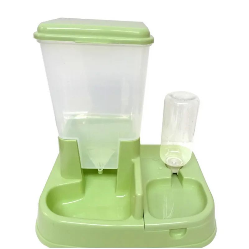 Automatic Food And Water Dispenser For Cats And Dogs - Double Bowl With Large Capacity
