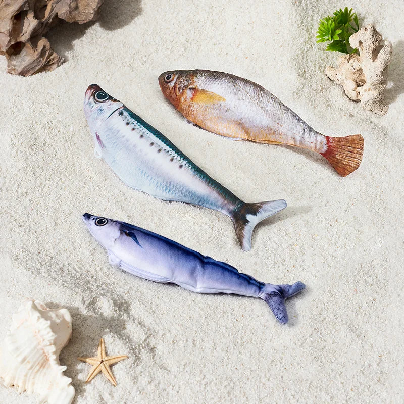 Interactive Wiggly Fish Cat Toy