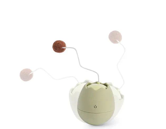 Interactive Cat Toy In Egg Shape - Toy With Moving Ball For Cats