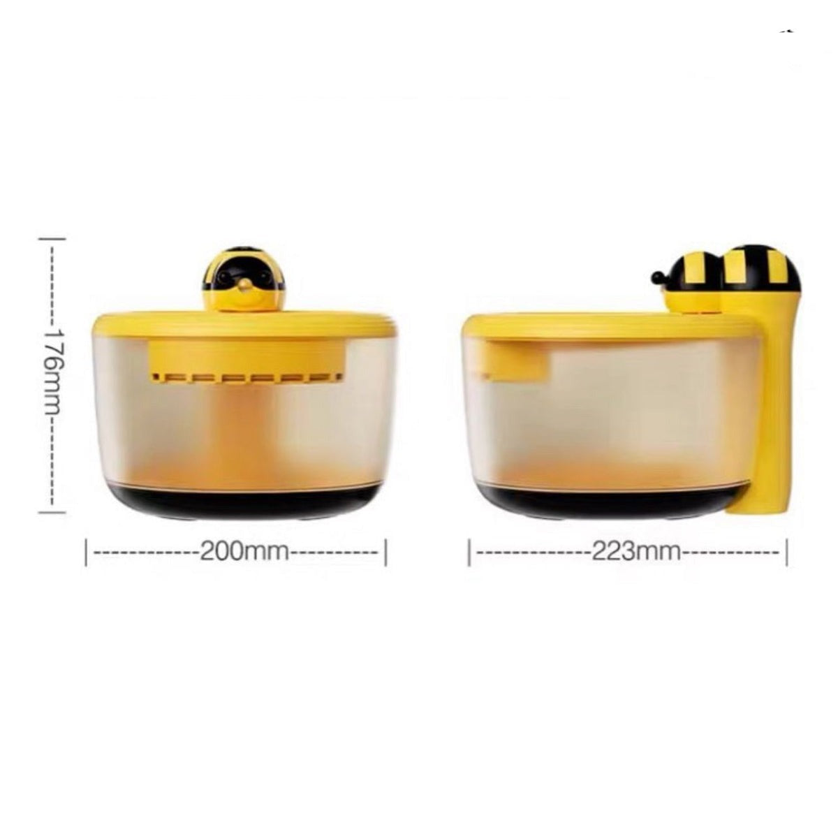 Automatic Water Fountain For Pets In A Bee Design