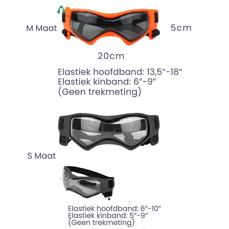 Stylish Dog Helmet With Goggles