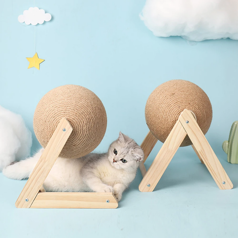 Cat Scratching Ball Made From Sisal