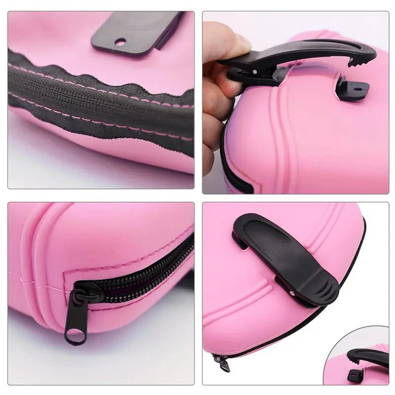 Pop - It Keychain With Zip - Stress Relief Toy And Storage Bag