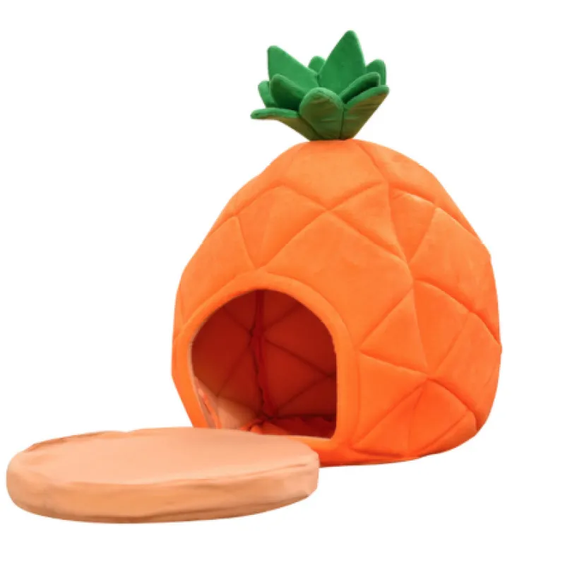 Cat Cave In Pineapple Design – Cozy Sleeping Cave For Cats And Small Dogs