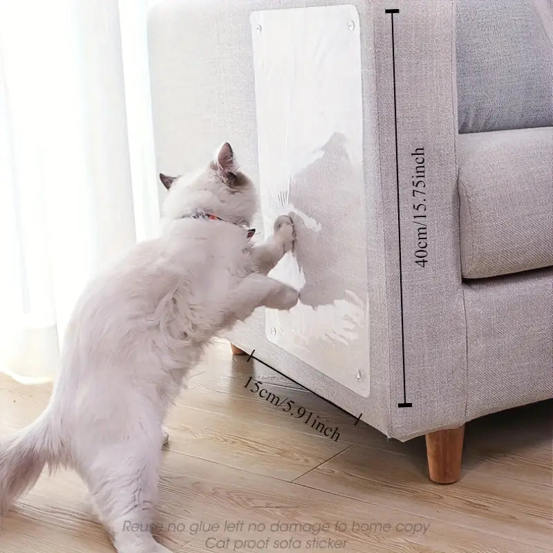 Self - Adhesive Cat Furniture Scratch Protection - Transparent