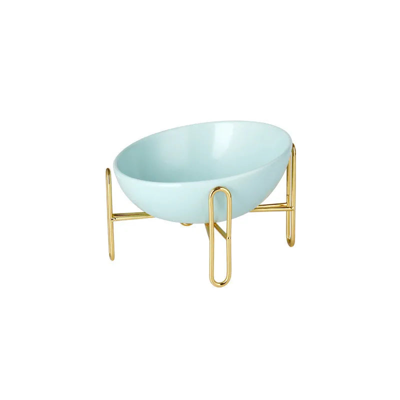 Elevated Food Bowl For Dogs And Cats - Stylish Design With Metal Stand
