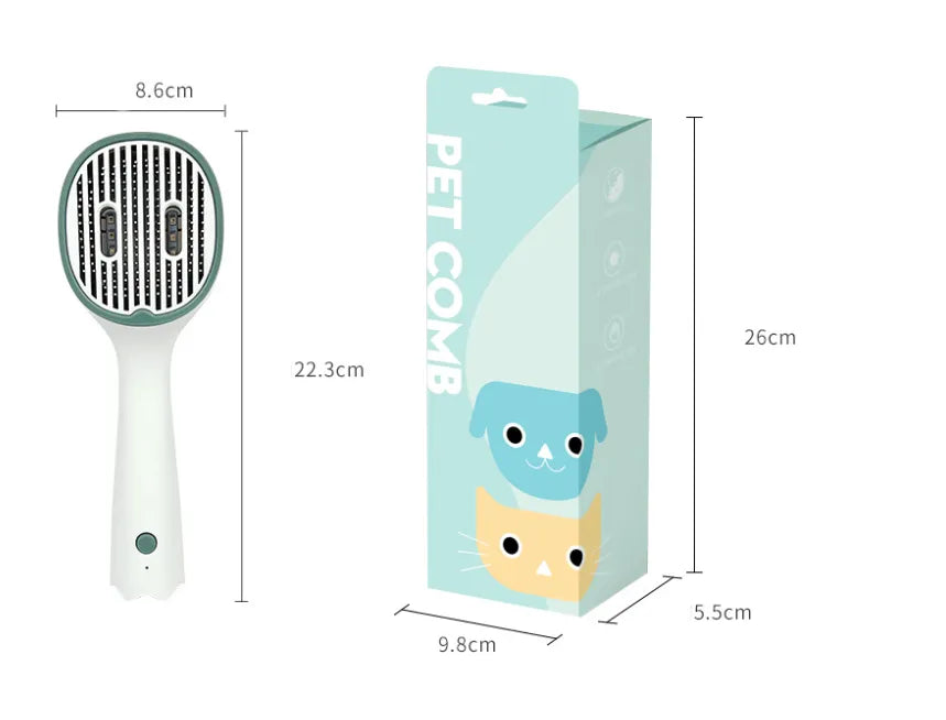Electric Hair Brush - Fast Smoothing And Detangling Brush For Straight Hair