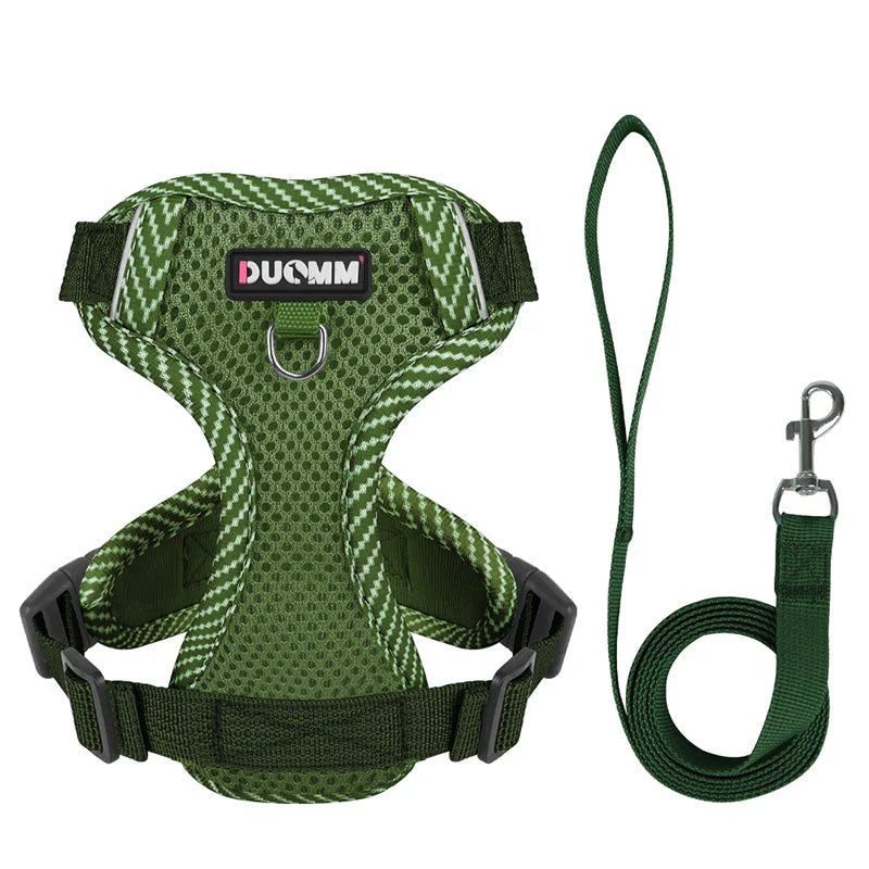 Reflective Dog Harness With Lead For Small Dogs