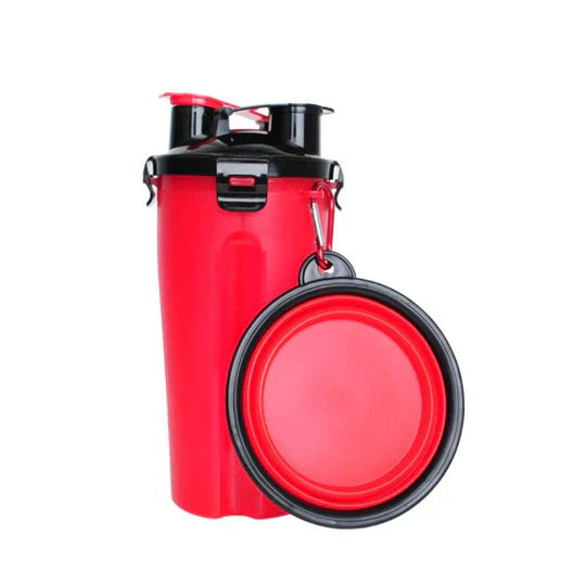 2 - In-1 Portable Water And Food Bottle For Pets