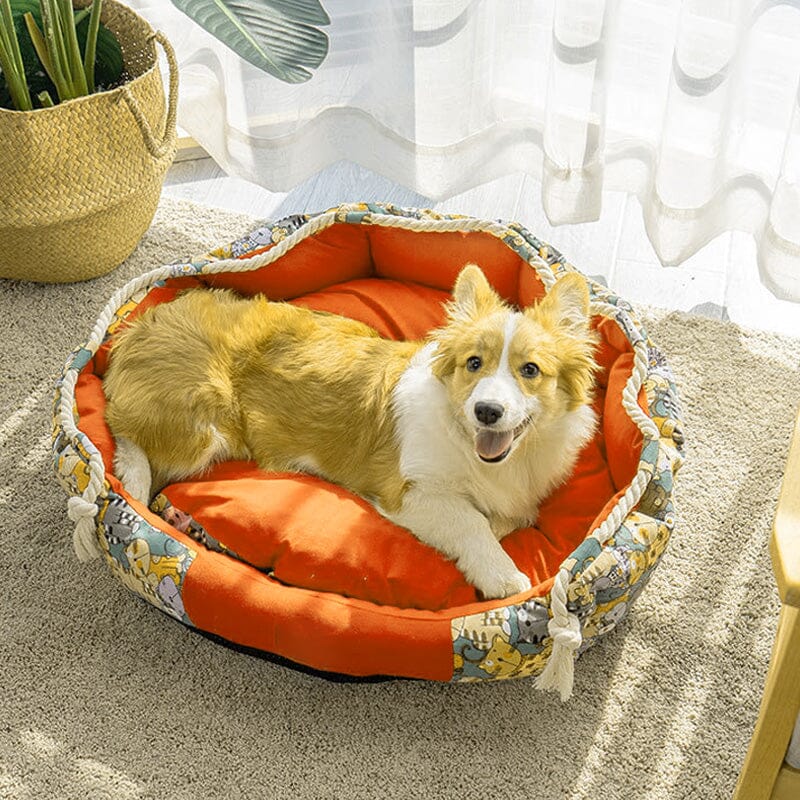 Durable Dog Bed With Pocket Function And Rope