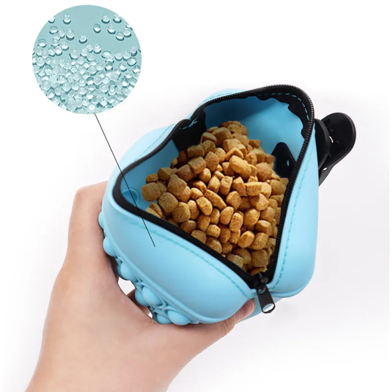 Pop - It Keychain With Zip - Stress Relief Toy And Storage Bag