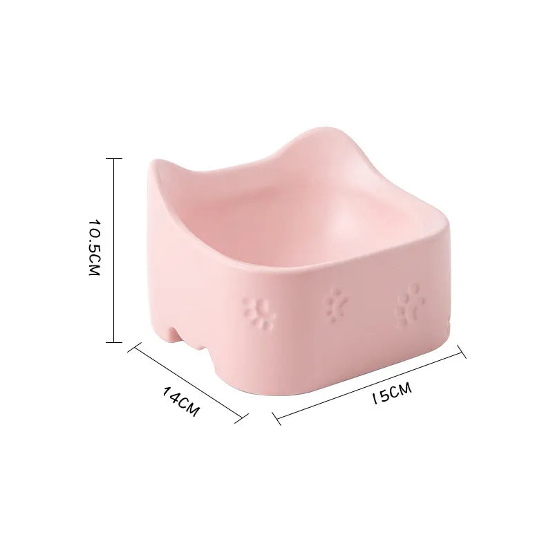 Elevated Feeding Bowl For Cats - Ergonomic And Non - Slip Design