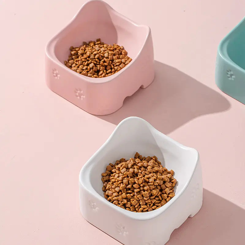 Elevated Feeding Bowl For Cats - Ergonomic And Non - Slip Design