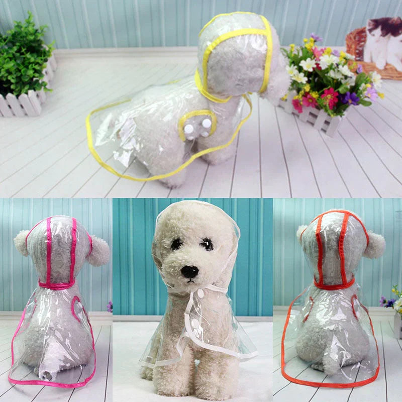 Transparent Waterproof Dog Rain Jacket