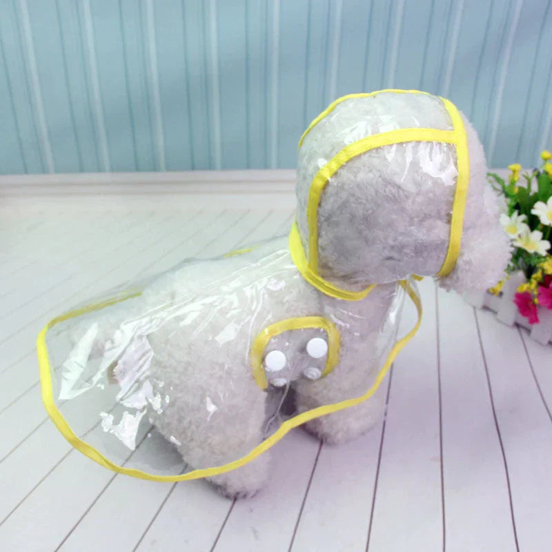 Transparent Waterproof Dog Rain Jacket