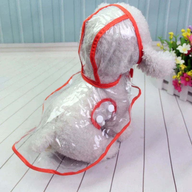 Transparent Waterproof Dog Rain Jacket