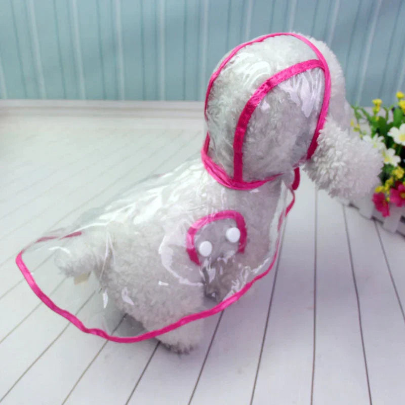 Transparent Waterproof Dog Rain Jacket