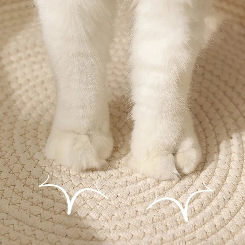 Hand - Woven Cotton Rope Cat Bed