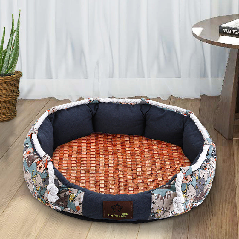 Durable Dog Bed With Pocket Function And Rope