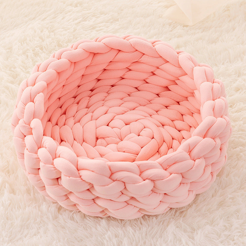 Hand - Woven Cat Basket