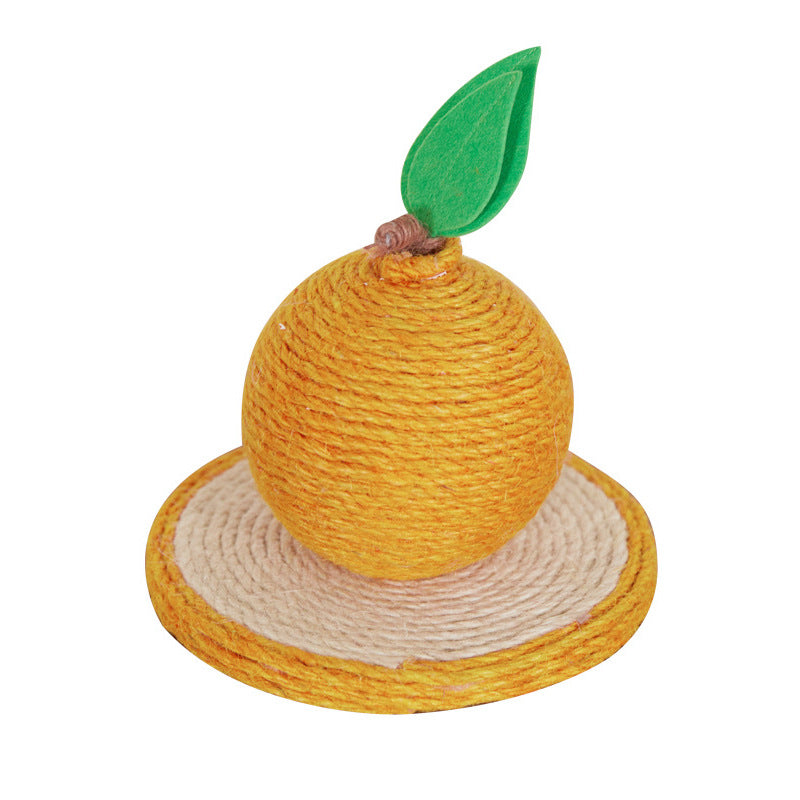 Cat Scratching Orange Made From Sisal