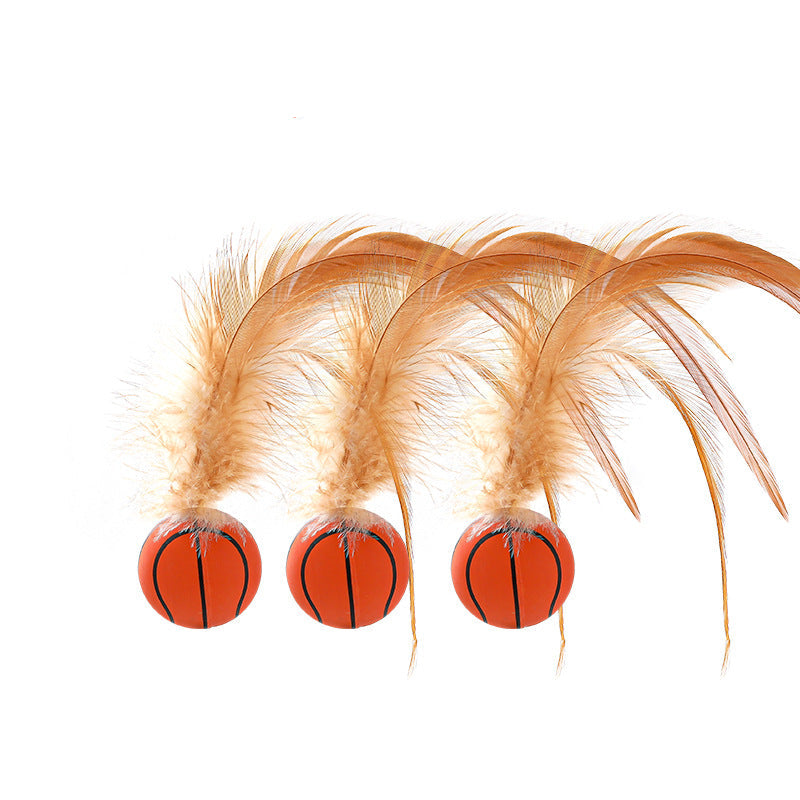 Cat Rubber Shuttlecock Toy