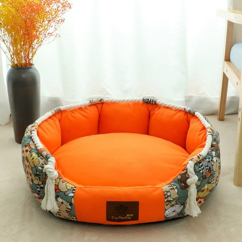Durable Dog Bed With Pocket Function And Rope