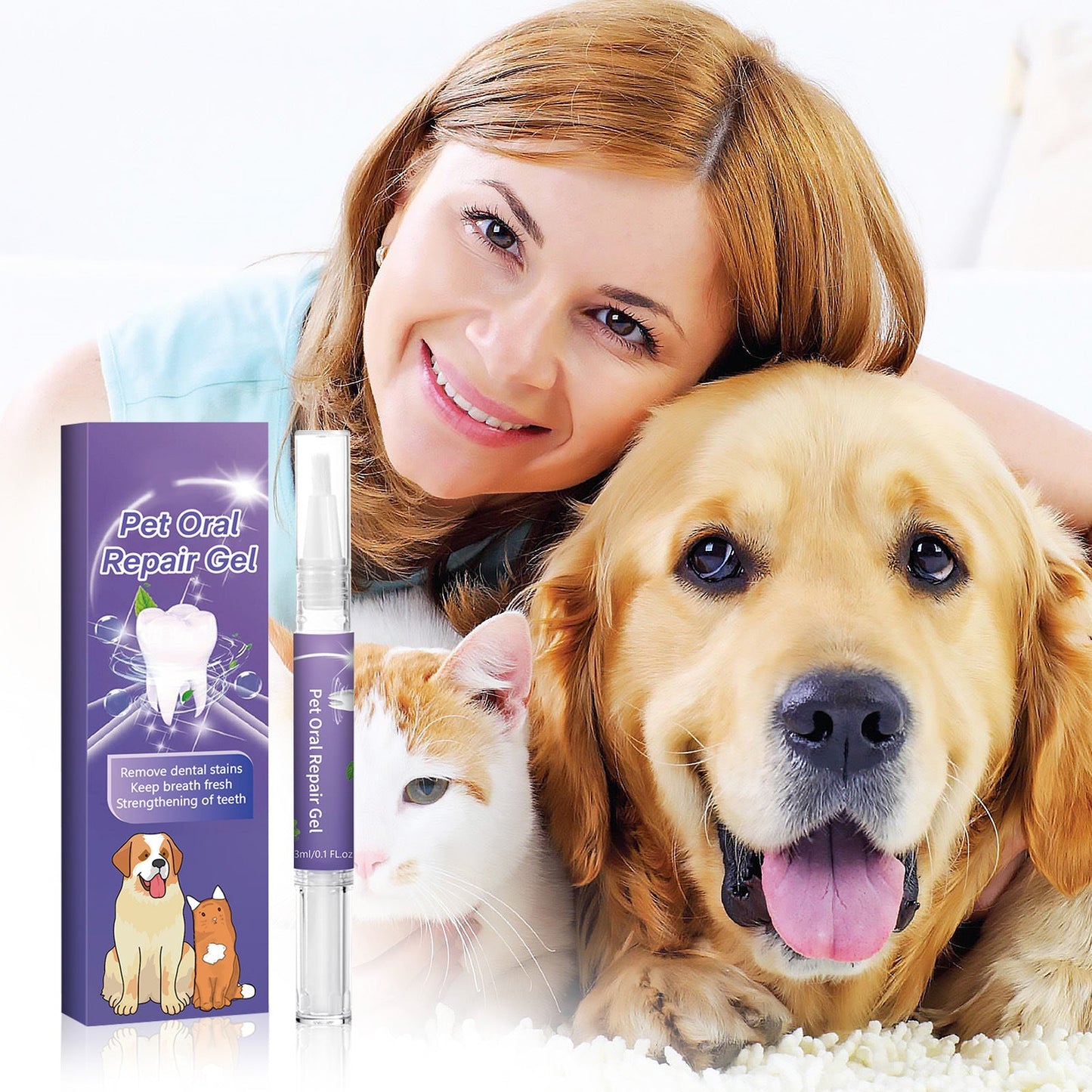Pet Tooth Gel for Protection and Reconstruction 2 Pack