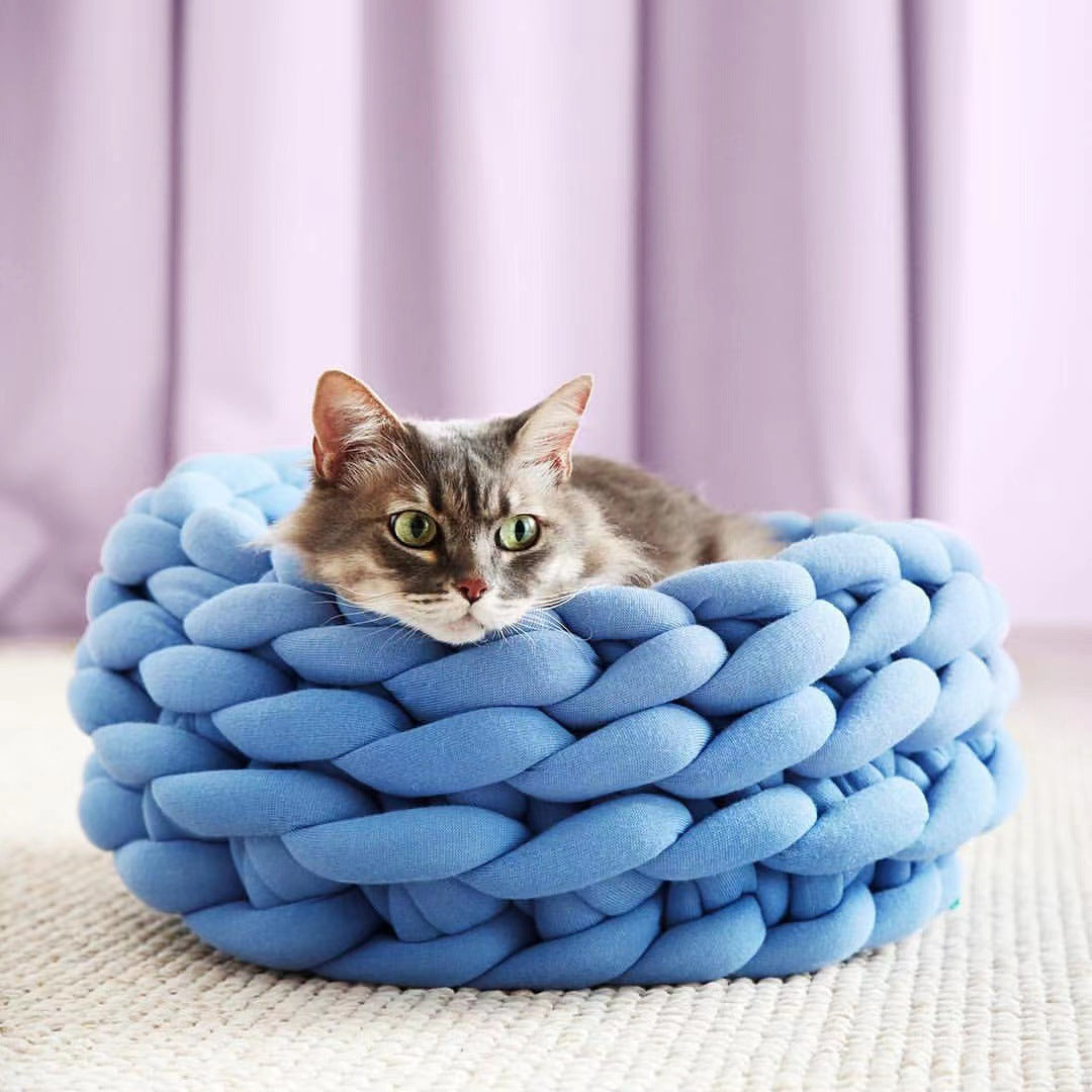 Hand - Woven Cat Basket
