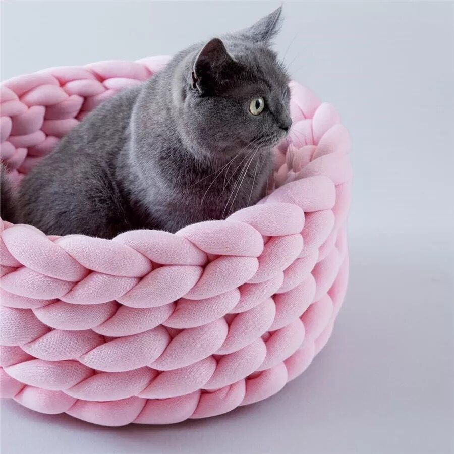 Hand - Woven Cat Basket