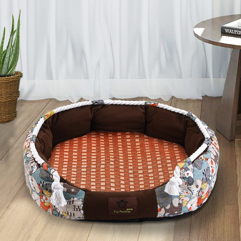 Durable Dog Bed With Pocket Function And Rope