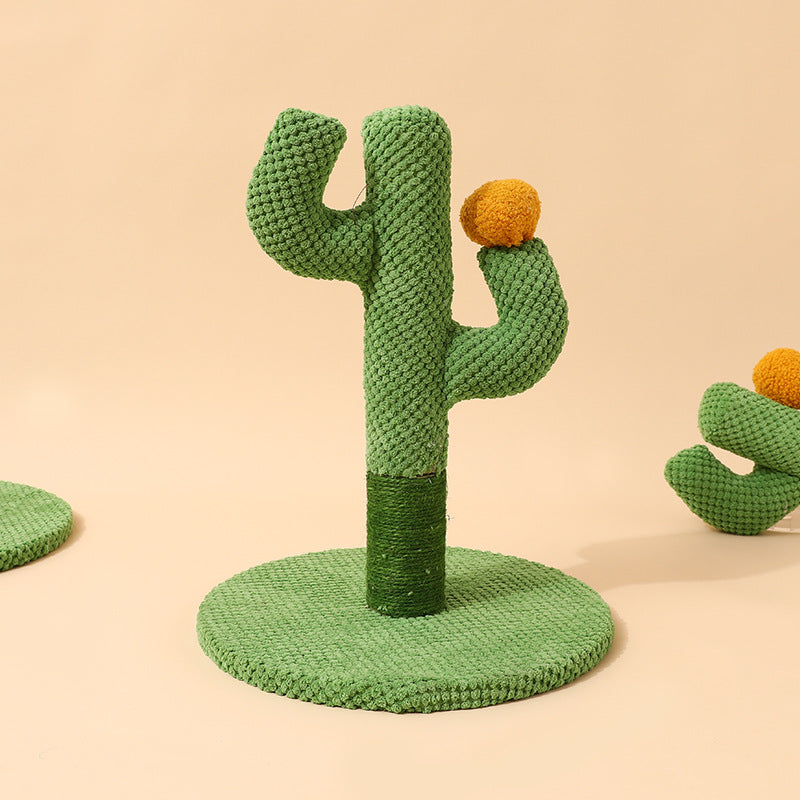 Cat Cactus Scratching Post Made From Sisal
