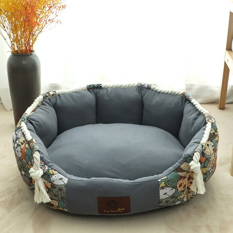 Durable Dog Bed With Pocket Function And Rope