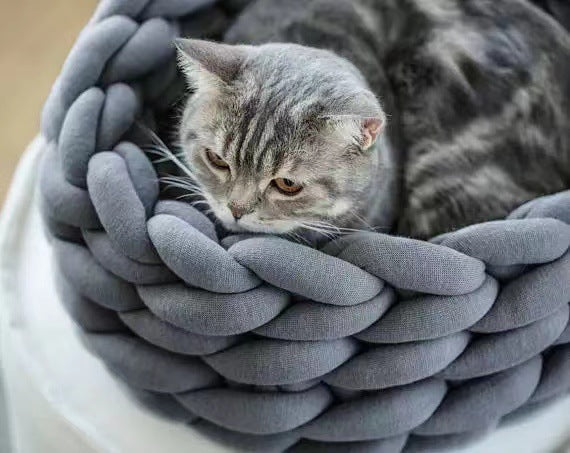 Hand - Woven Cat Basket