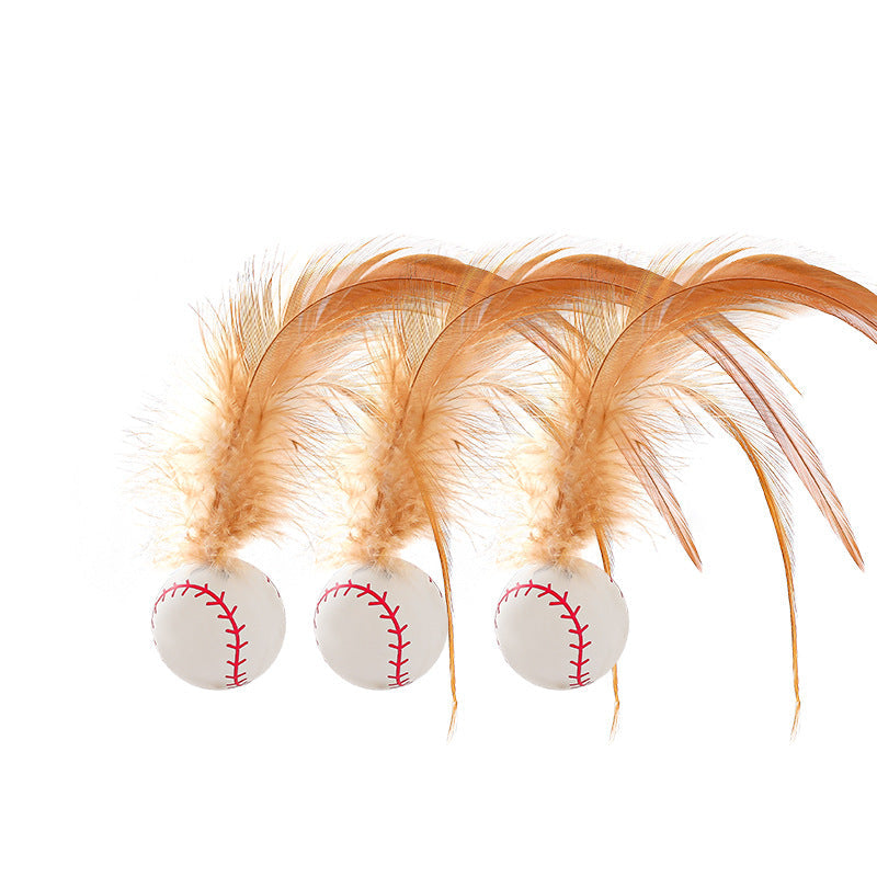 Cat Rubber Shuttlecock Toy