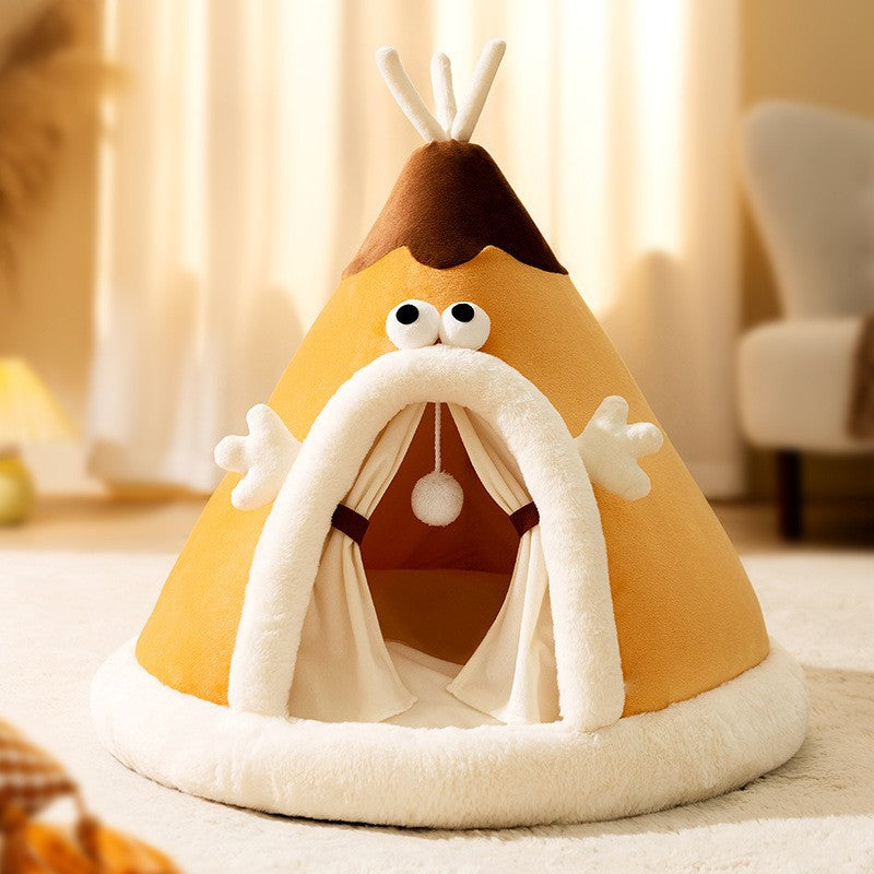 Cosy Plush Cat Tent