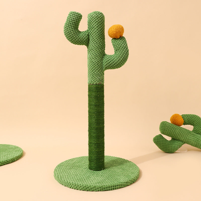 Cat Cactus Scratching Post Made From Sisal