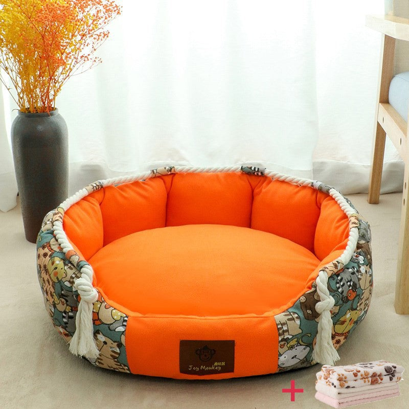 Durable Dog Bed With Pocket Function And Rope