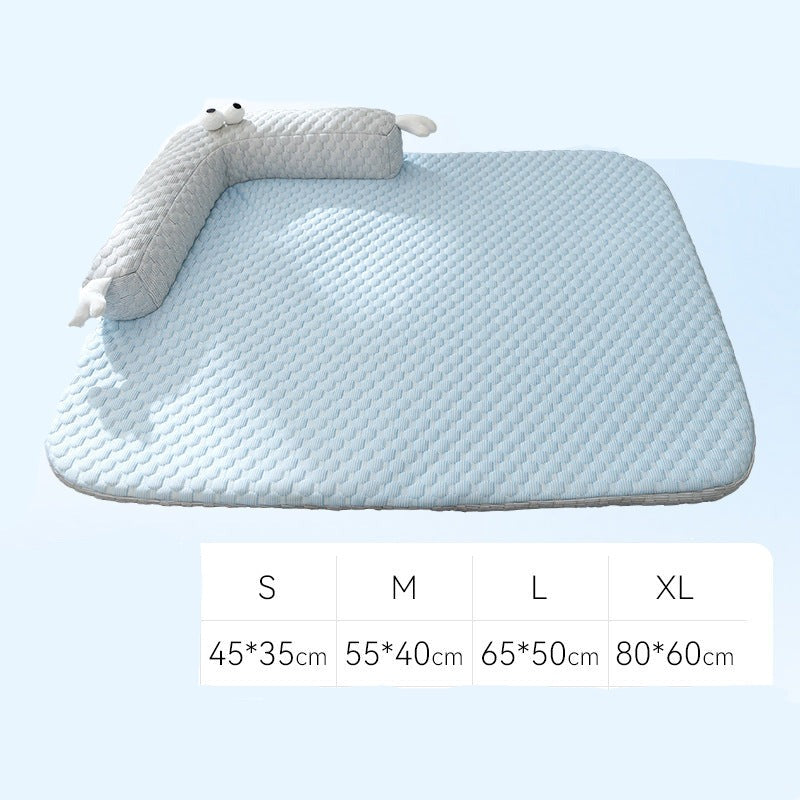 Cooling Mat For Pets Made of Silk With Padding