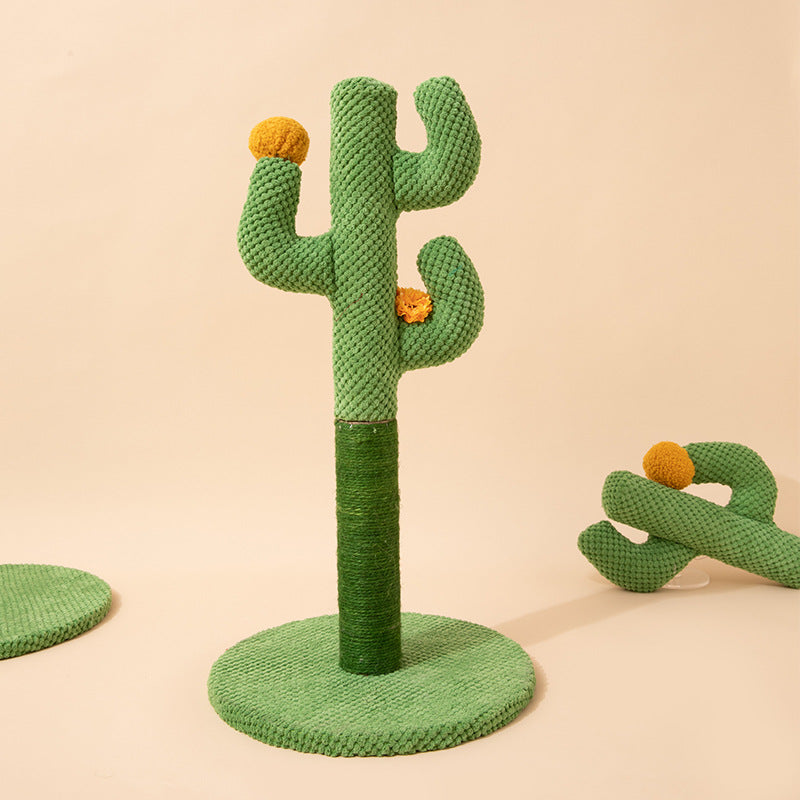 Cat Cactus Scratching Post Made From Sisal