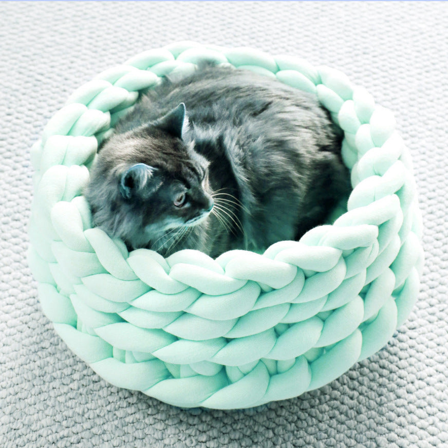 Hand - Woven Cat Basket