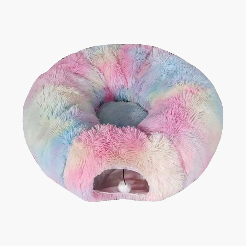 Cat Plush Tunnel Play Bed